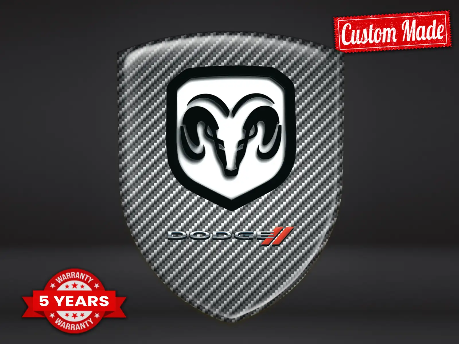 Dodge Autoembleme Sportlich Hochwertig Minimalistisch